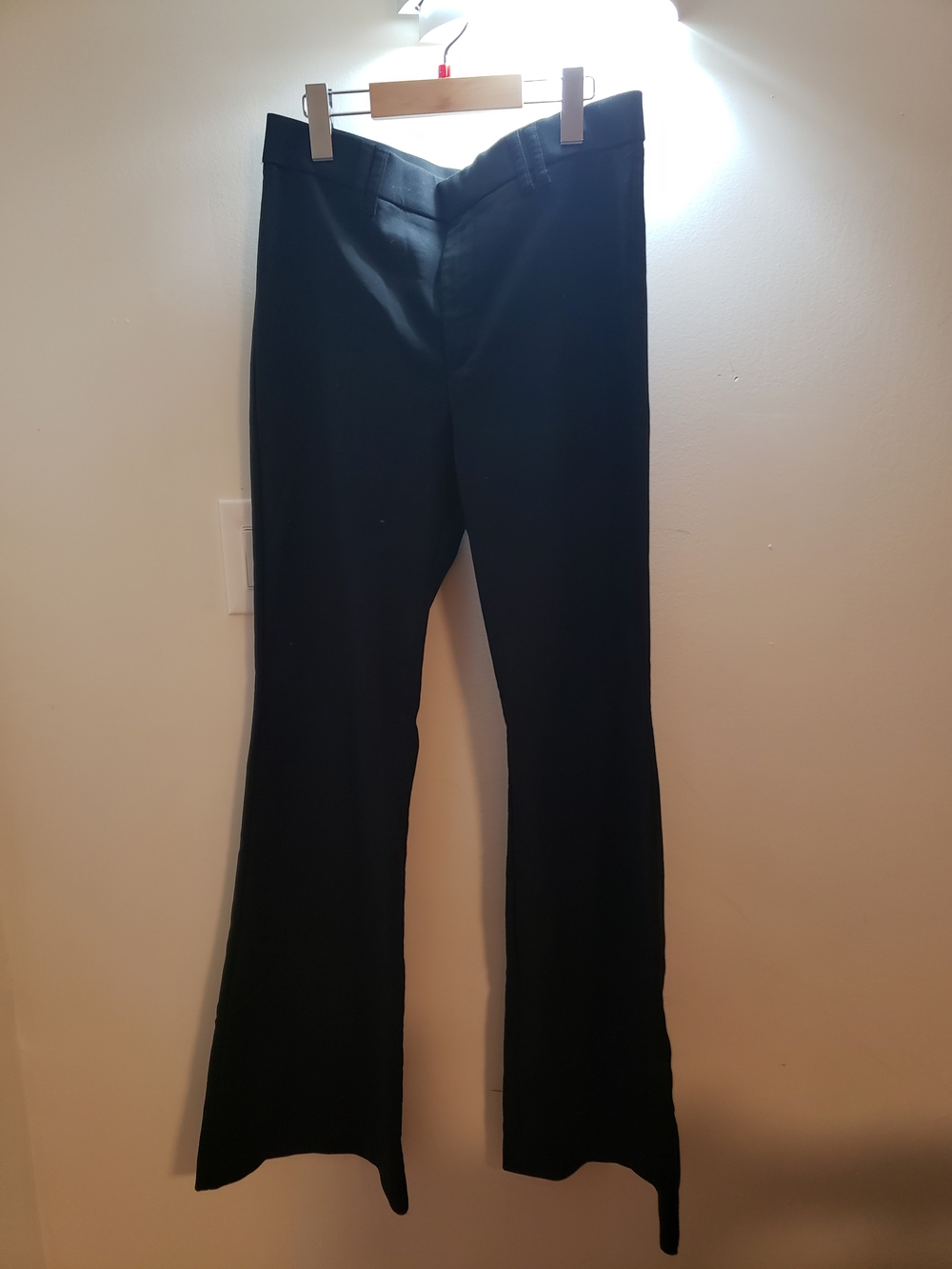 NWOT Zara Black Tailored Trousers with Silver Hook Detail